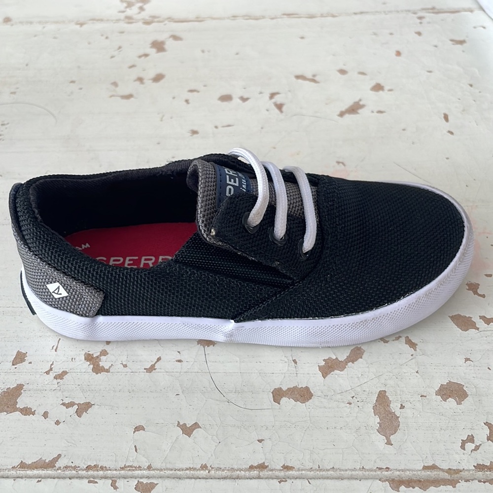 Toddler Boys Black Sperry Top-Sider Sneaker - Size 9 - Picture 6 of 11